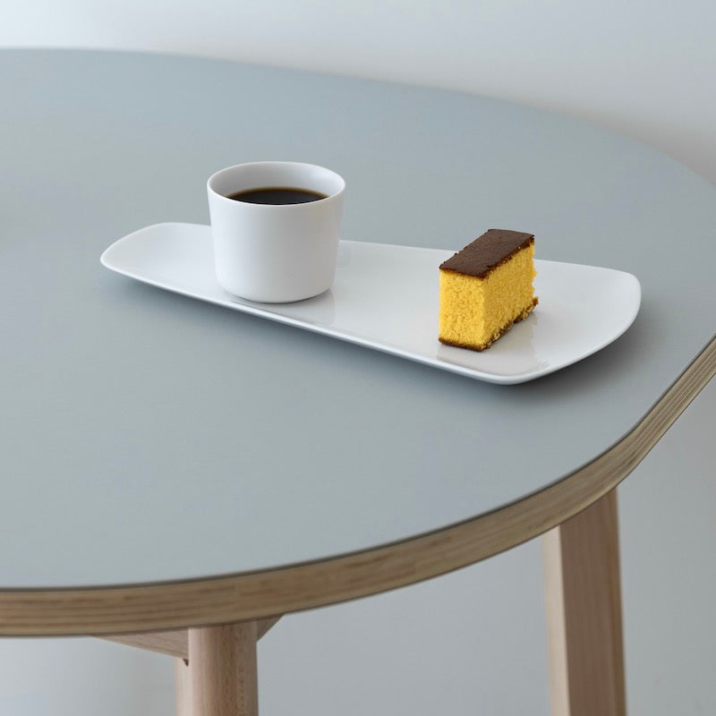 Plate - cone - white L