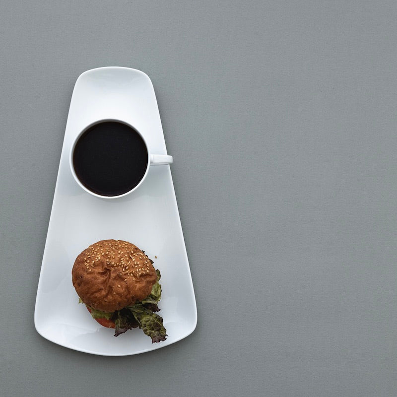 Plate - cone - white M