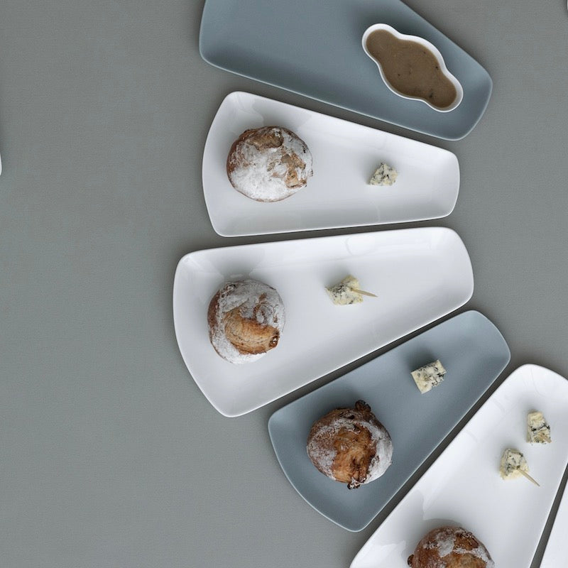 Plate - cone - white L