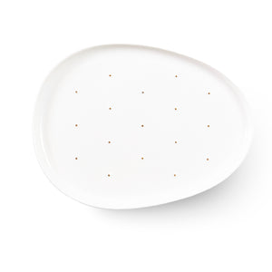 Cactus - white lunch plate (M)