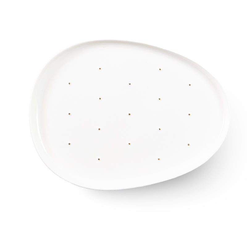 Cactus - white lunch plate (M)