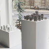 SML candle holder - silver