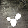 Cactus - small white plate (S)