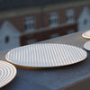Cekitay Circle small plate - white sand (S)
