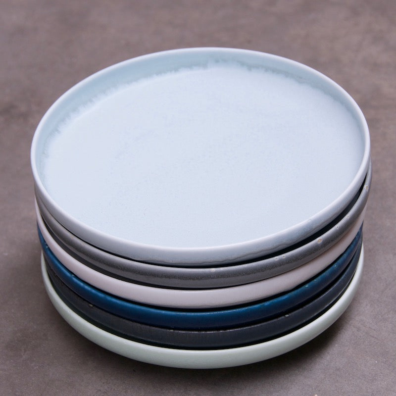 Unkai plate - snow white