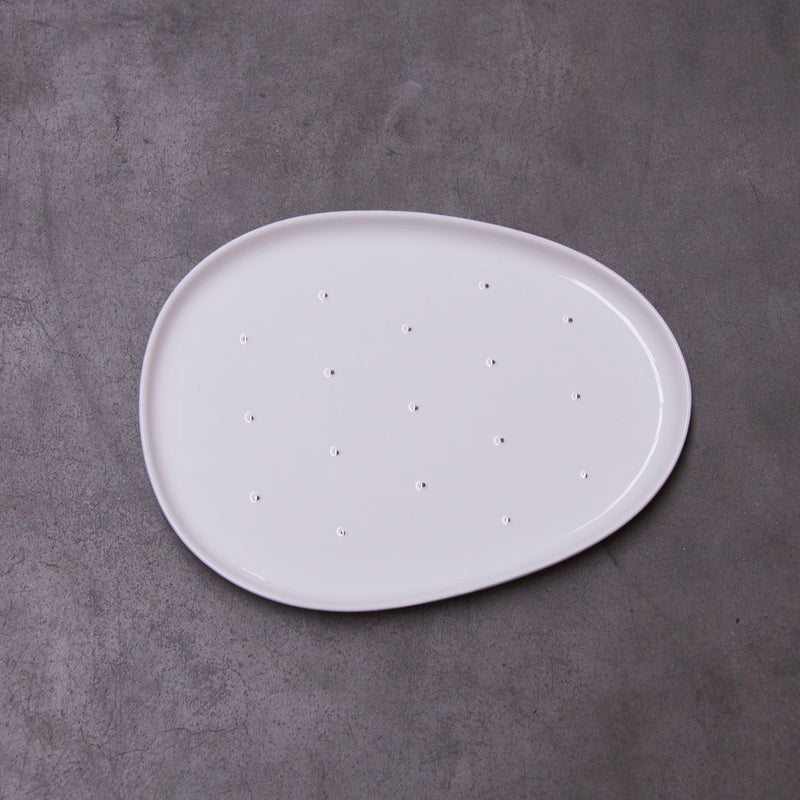 Cactus - white lunch plate (M)