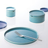 Hasu stacking bowl w. lid - azure blue M