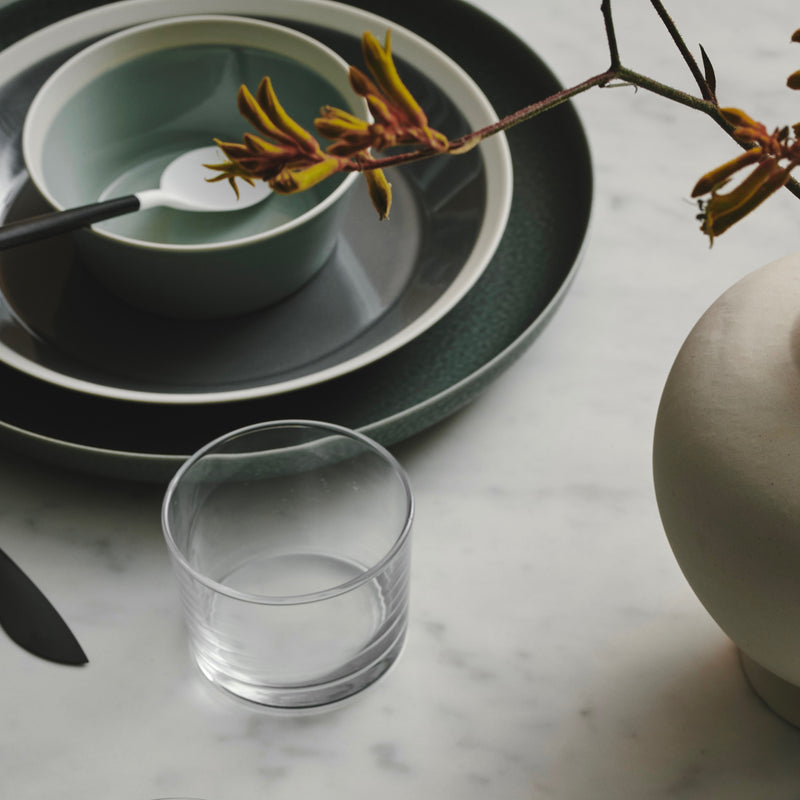 ReIRABO round plate - winter night gray