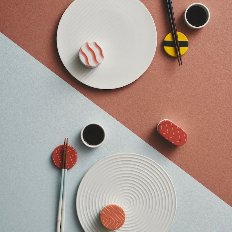 Cekitay Circle plate - white sand (L)