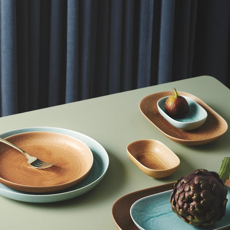 ReIRABO round plate - soil brown