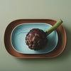 Unjour plate - rainy gray