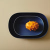 Ovals blue ceramic plate from Japan available at JAHOKO