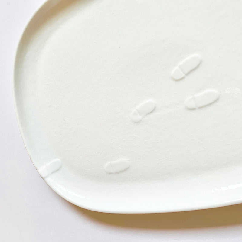 Snow dinner large plate