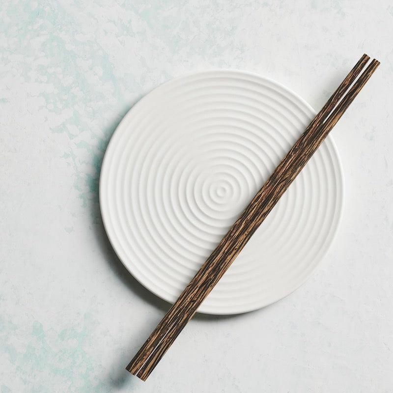 Cekitay Circle plate - white sand (L)