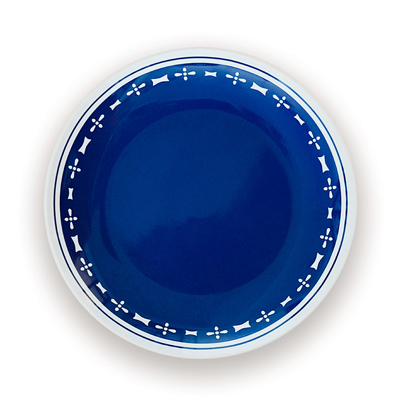 Tribute - blue porcelain dinner plate