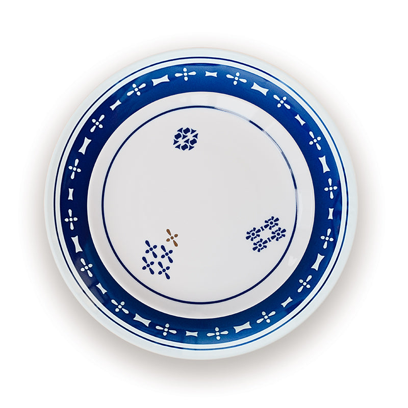 Tribute - blue porcelain dinner plate