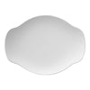 White matte porcelain Japanese plate - at JAHOKO.com