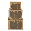 Candle holders size S,M and L. Boxes made of sustainable materials. Buy the lotus candle holders at JAHOKO.COM